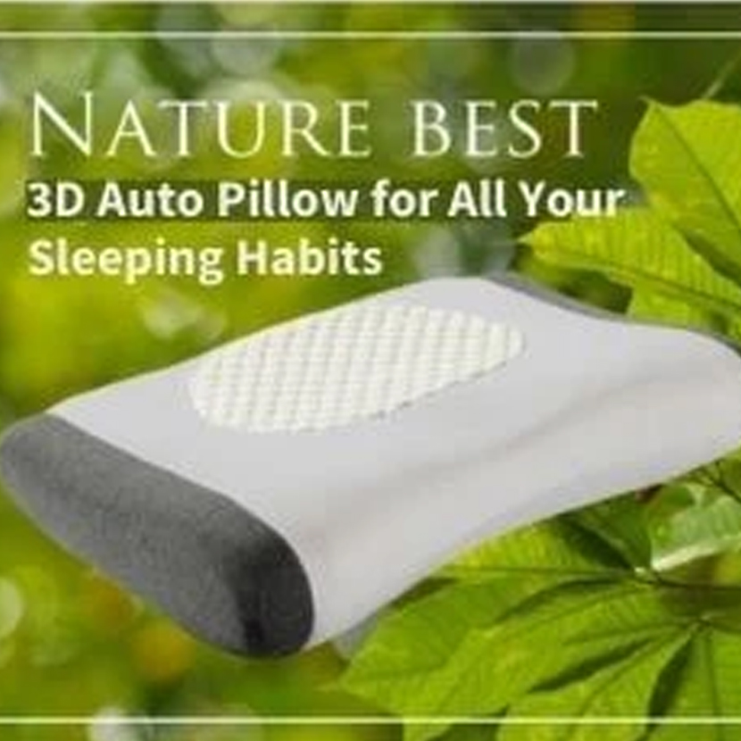 3D自动天然乳胶枕头适合所有你的睡眠习惯